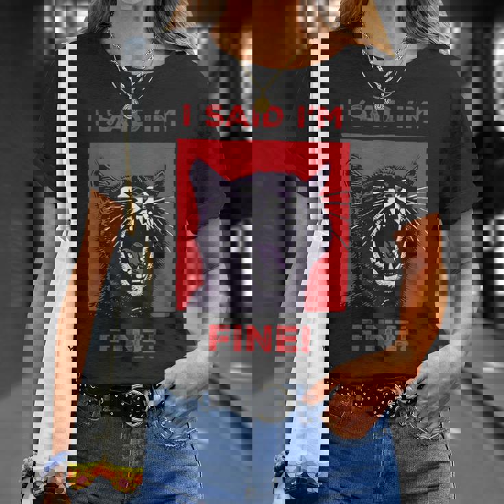 アイ・サイド・アイ・アイム・ファニー・キャット Tシャツ 彼女への贈り物