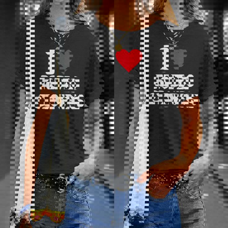 アイ・ハート・ロデオ・クラウンズ Tシャツ 彼女への贈り物