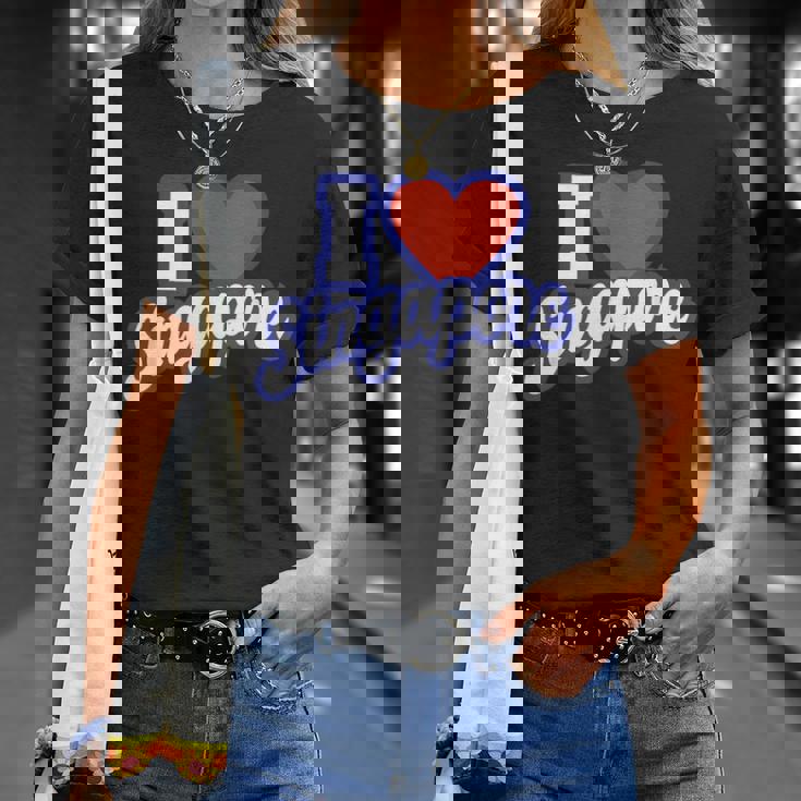 アイ・ラブ・シンガポール Tシャツ 彼女への贈り物