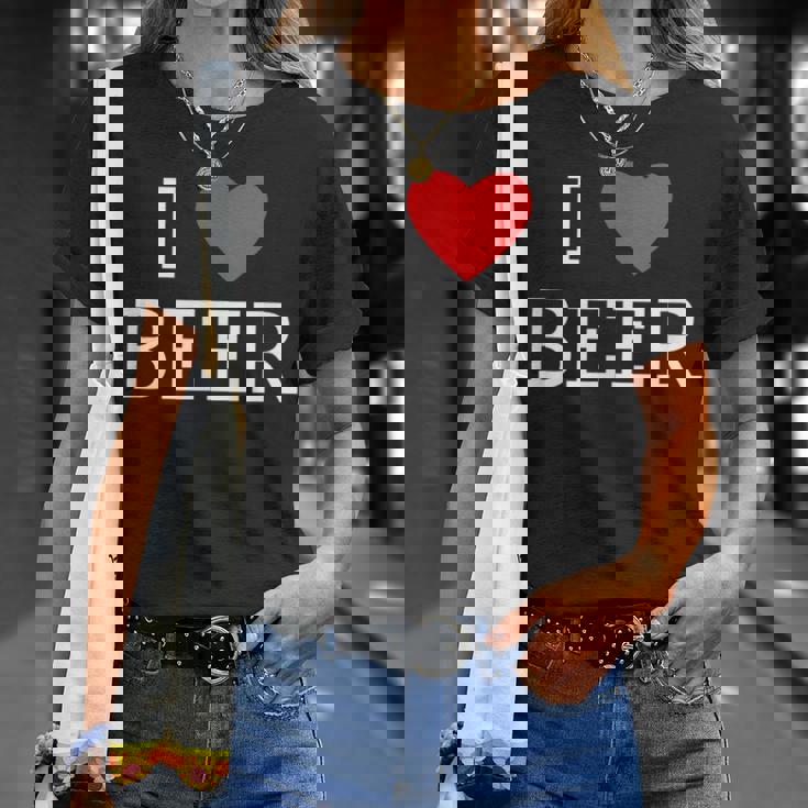 アイ・ラブ・ビール Tシャツ 彼女への贈り物