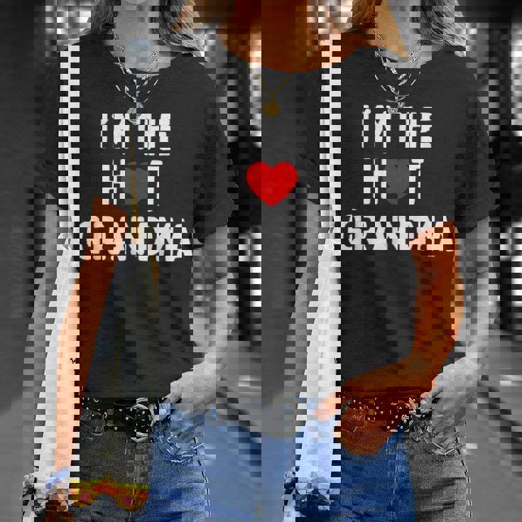 アイ・ラブ・ホット・グランマ-アイ・アム・ザ・ホット・グランマ Tシャツ 彼女への贈り物