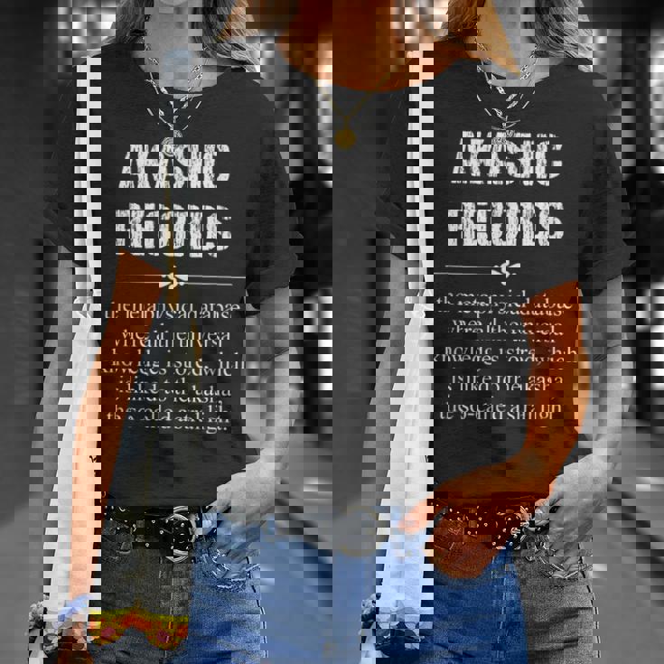 アカシックレコード Akashic Records Dictionary Word Definition Occult Tシャツ 彼女への贈り物