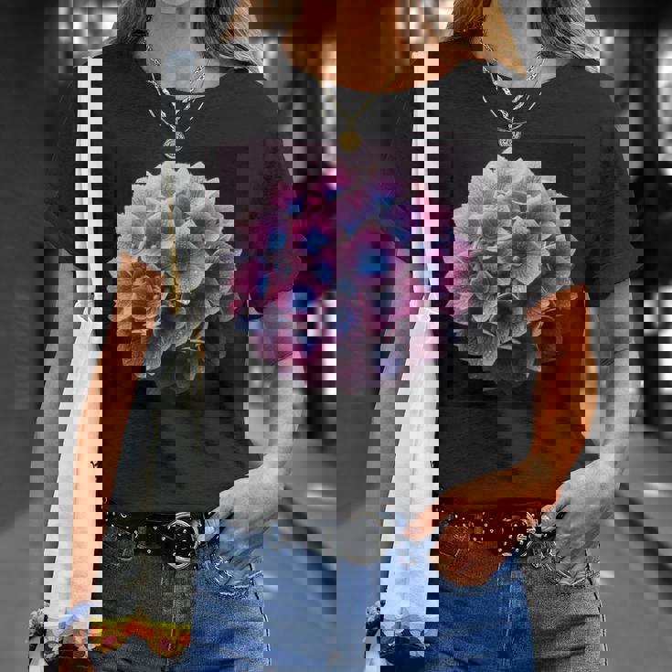 アジサイのようなアジサイの花 Tシャツ 彼女への贈り物
