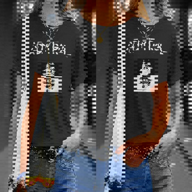 アドミラル ヴィンテージ レトロ 面白い 帆船 ギフト Tシャツ 彼女への贈り物