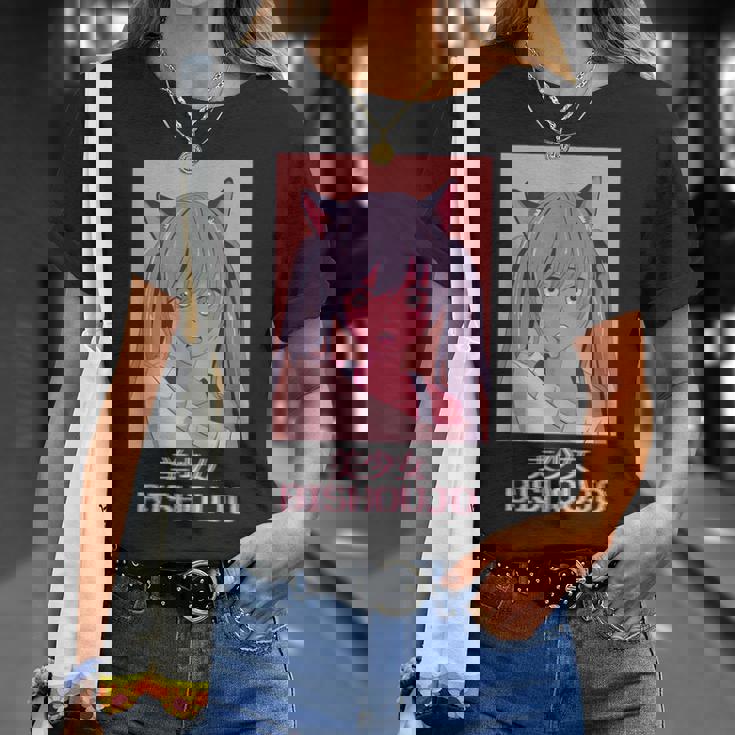 アニメガール猫少女日本蒸気波美少女美少女。 Tシャツ 彼女への贈り物