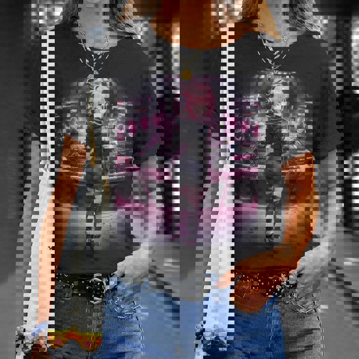 アニメ・漫画風 カワイイdj ワイフガール 日本文化 Tシャツ 彼女への贈り物