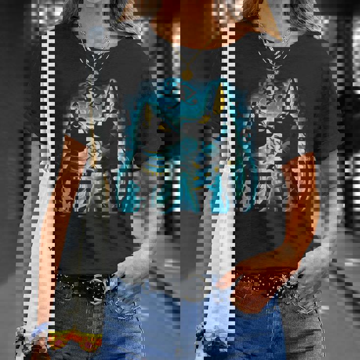 アヌビスとバステト 古代エジプトの死後の世界の神 Tシャツ 彼女への贈り物