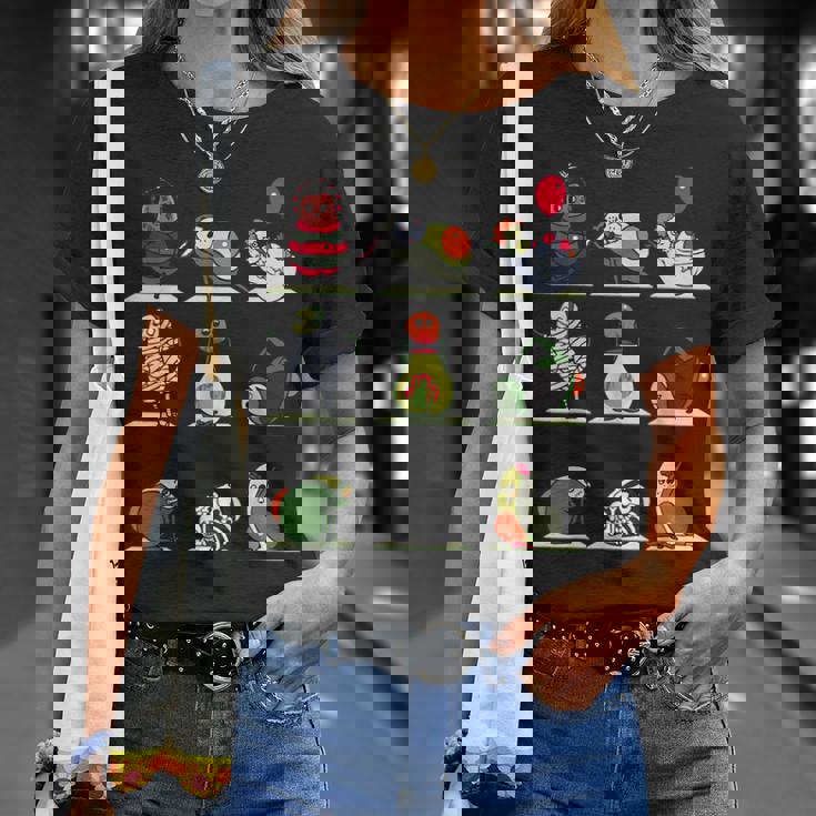 アボカド ヨガ ハロウィン モンスター Tシャツ 彼女への贈り物