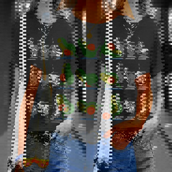 アボカドヨガ フラット腹部用 Tシャツ 彼女への贈り物