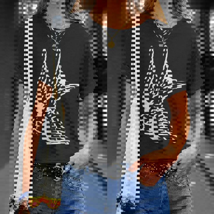 アメリカントラディショナル ツバメ 鳥 アウトライン タトゥー Tシャツ 彼女への贈り物