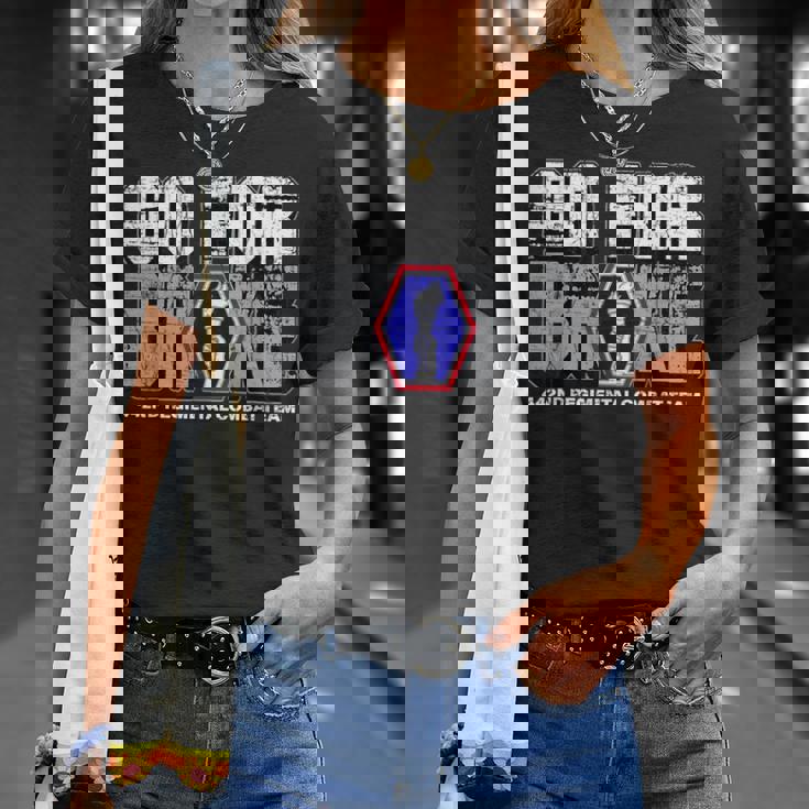 アメリカン・マローダー：第442連隊戦闘団ゴー・フォー・ブローク Tシャツ 彼女への贈り物