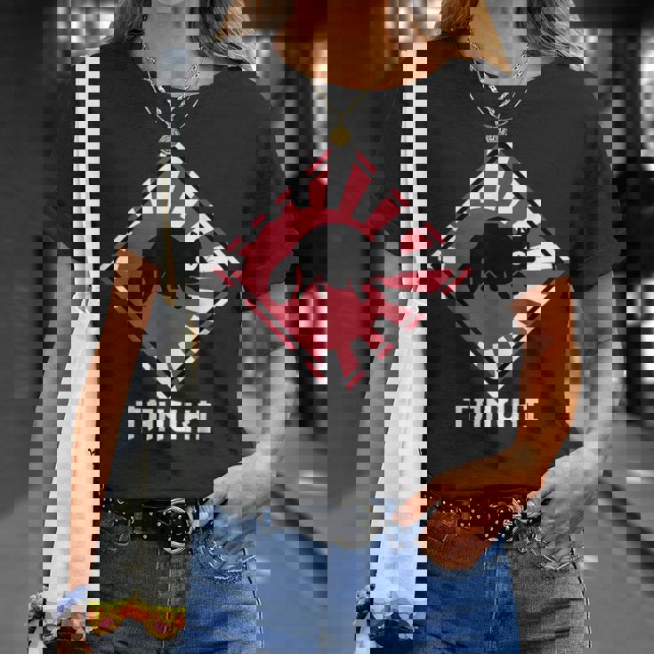 アライグマ犬 たぬき交差 日本ライジングサンフラッグ Tシャツ 彼女への贈り物