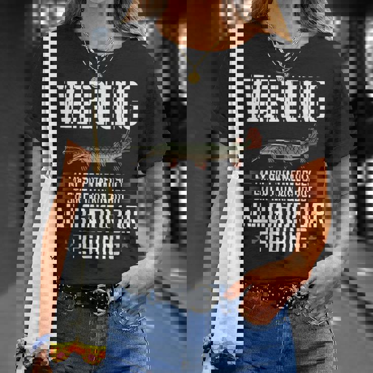 アリゲーターガーフィッシュギフト 釣り農場 Tシャツ 彼女への贈り物