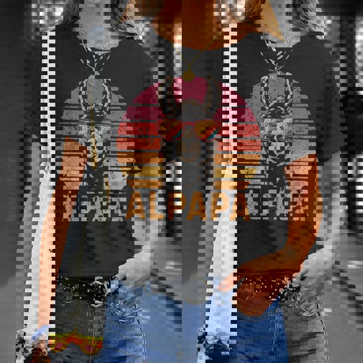 アルパパ アルパカ ラマ お父さんになる お父さん 新しいお父さん Tシャツ 彼女への贈り物