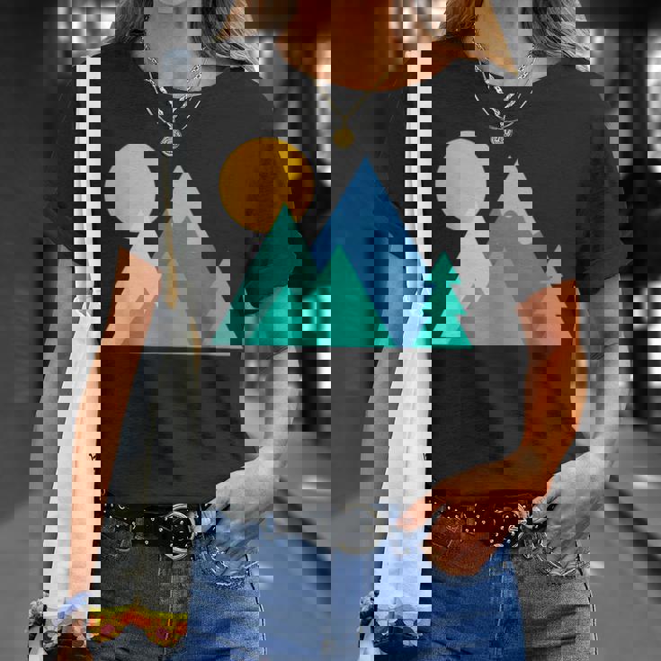 アルピニズム アルパイン・フォーゲット・ミー・ノット スキー マウンテンフラワー Tシャツ 彼女への贈り物