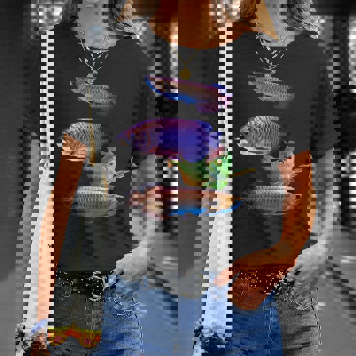 アロワナ 水槽 水槽 愛好家 大型 アロワナ デザイン Tシャツ 彼女への贈り物