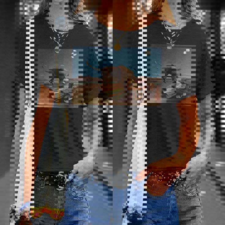 アンリルソー／眠るジプシー女【世界の名画】（高精細画質）プレゼント 美術館アート Tシャツ 彼女への贈り物