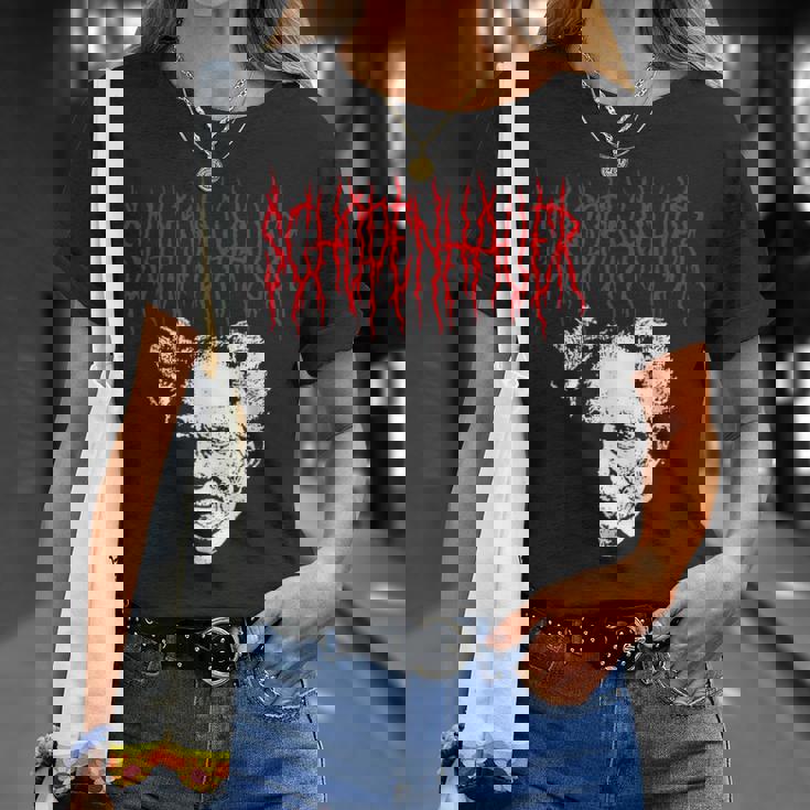 アーサー・ショーペンハウアー デスメタルスタイル 哲学 デザイン Tシャツ 彼女への贈り物