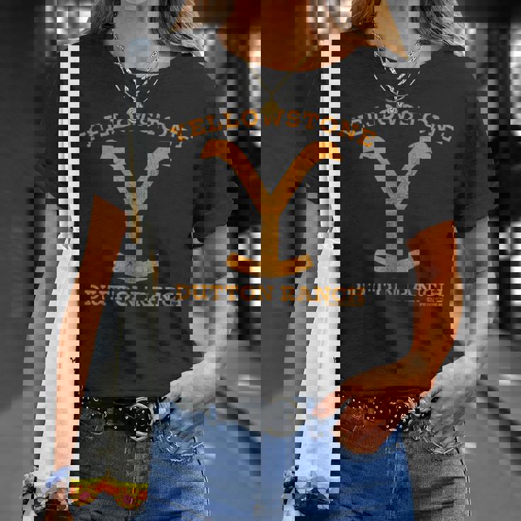 イエローストーン ダットンランチアンティーク調ロゴ Tシャツ 彼女への贈り物