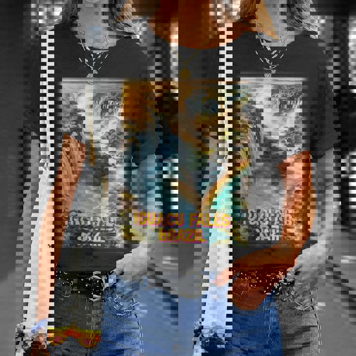 イグアスの滝 ブラジル シャツ イグアス国立公園 家族旅行 Tシャツ 彼女への贈り物