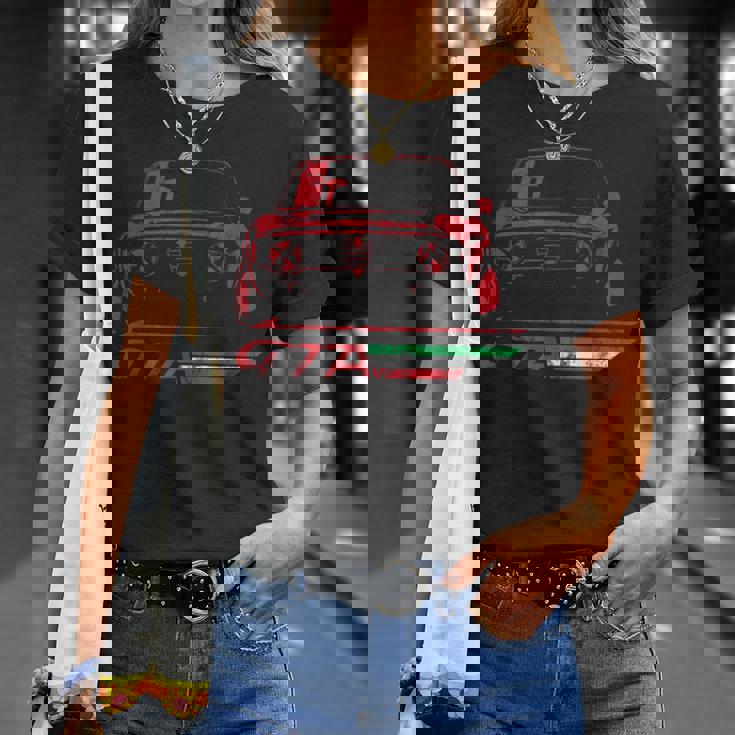 イタリアのクラシックスポーツカーイタリアンスタイルの自動車デザイン Tシャツ 彼女への贈り物