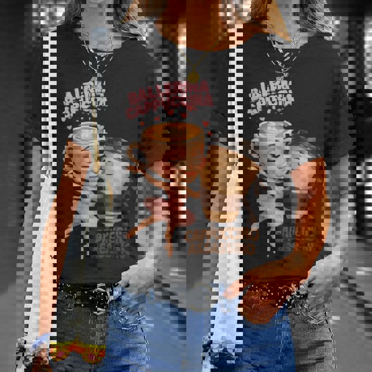 イタリアン ブレイン ロート バレリーナ カプチーナ エスプレッソ アサシン ミーム Tシャツ 彼女への贈り物