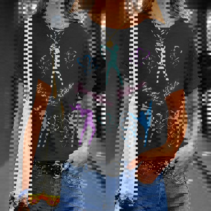 イタリア新体操 イタリア 体操 ハート Tシャツ 彼女への贈り物