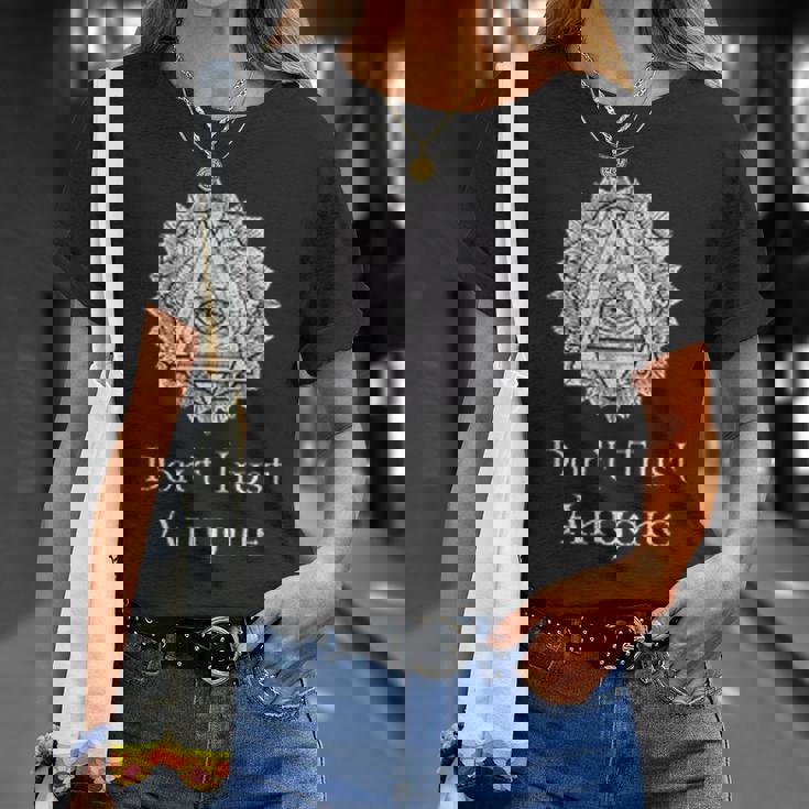 イルミナティのシンボル、信頼、すべてを見る目、プロビデンス Tシャツ 彼女への贈り物