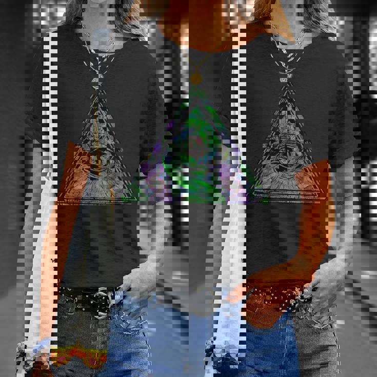 イルミナティアイtシャツ プロビデンスの目シャツ Tシャツ 彼女への贈り物