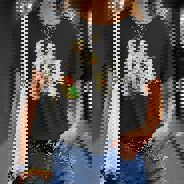 インコ かわいい 小鳥 ペット おもしろ 動物 イラスト Tシャツ 彼女への贈り物