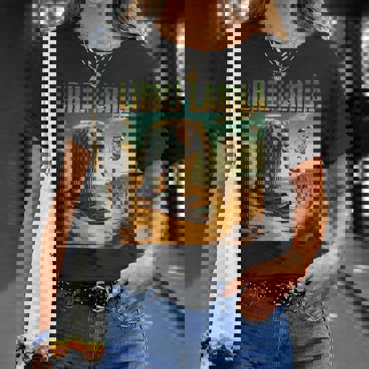 インターネット 陽気なミーム Aiキャラクター リリリ ラリラ ゾウ Tシャツ 彼女への贈り物