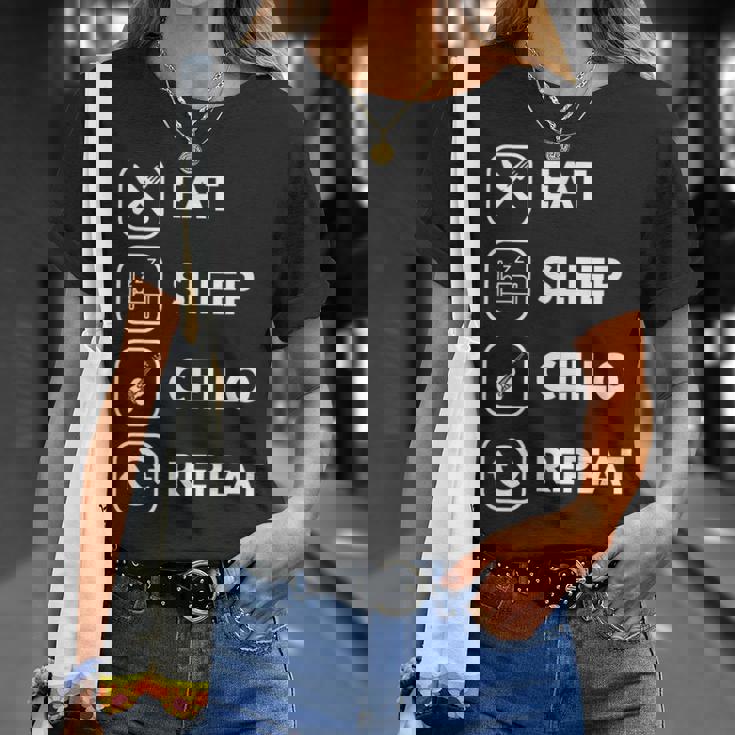 イート・スリープ・チェロ・リピート Tシャツ 彼女への贈り物