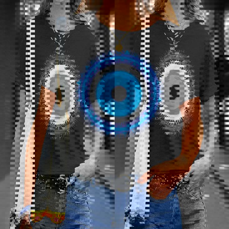 イーブルアイシャツ トルコの目 ナザール 邪悪なギリシャ語から守る Tシャツ 彼女への贈り物