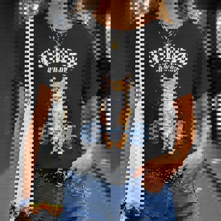 ウェルシュ・コーギー いぬ 犬 筋トレ 筋肉 バーベル ウエイトリフティング Tシャツ 彼女への贈り物