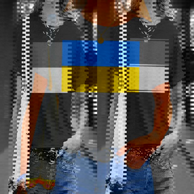 ウクライナ国旗デザイン Tシャツ 彼女への贈り物