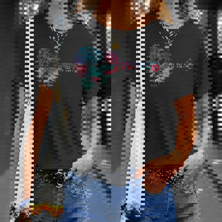 ウクレレ トライバル・フラワー アロハ・ギター ハワイ Tシャツ 彼女への贈り物