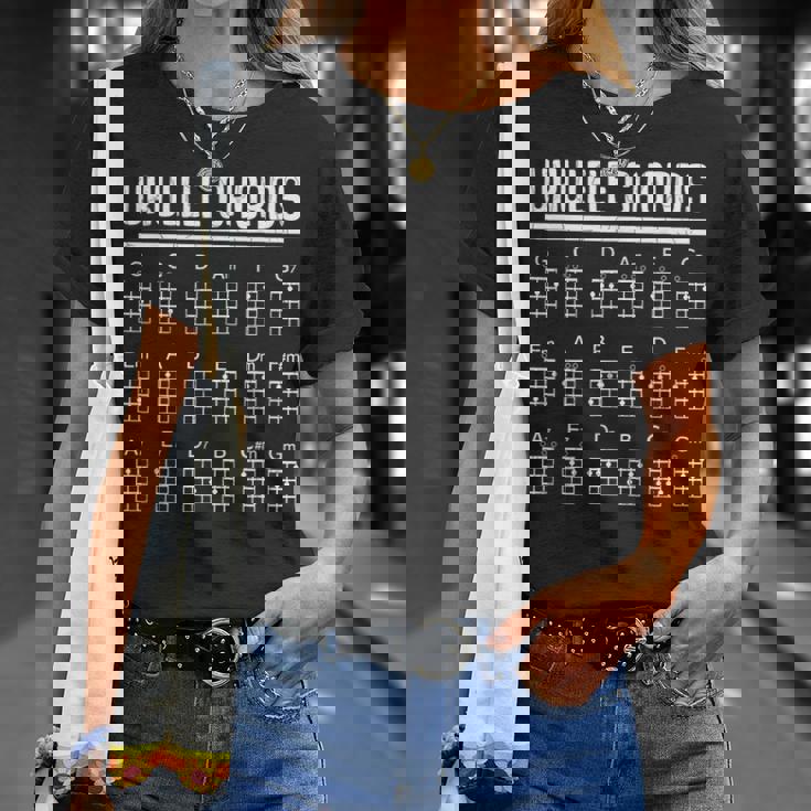 ウクレレコード 面白いプレーヤー 音楽好き ミュージシャン グラフィック Tシャツ 彼女への贈り物