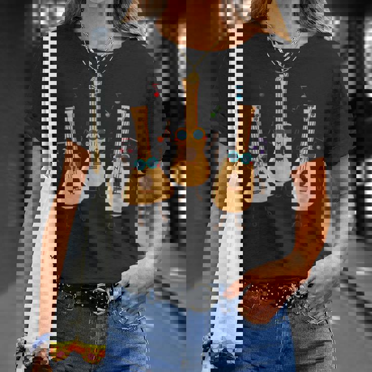 ウクレレダンス ウクレレパーティー 夏の音楽家 Tシャツ 彼女への贈り物