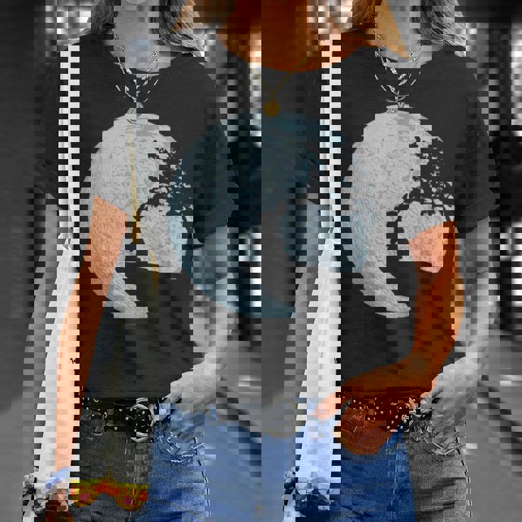 ウサギのギフトアイデア ウサギ 月 イースターバニー Tシャツ 彼女への贈り物