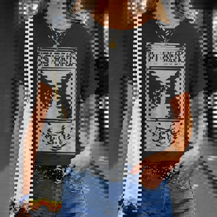 ウサギの親友 ライフ ペットギフト Tシャツ 彼女への贈り物