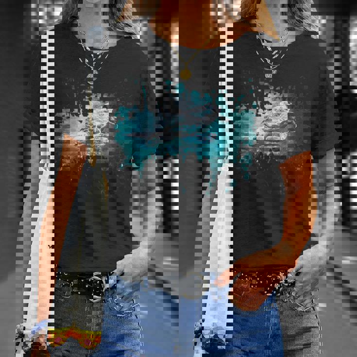 メンズ ウミガメ 風景 亀 Tシャツ 彼女への贈り物