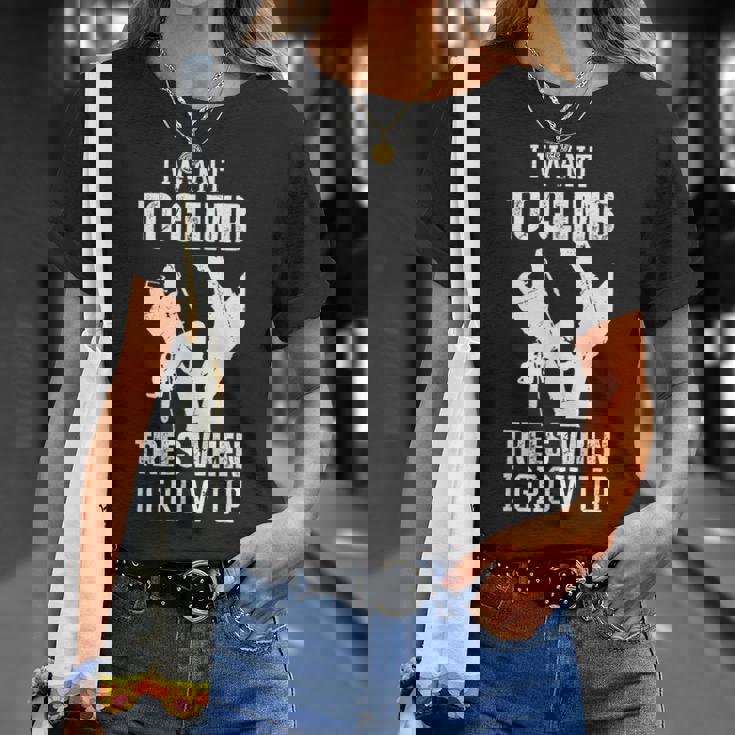 ウークワーカー チェーンソー ロガー アーボリスト Tシャツ 彼女への贈り物