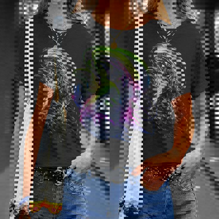 エイリアン 45 周年記念クラシック ゼノモーフ グラフィック ノベル アート Tシャツ 彼女への贈り物