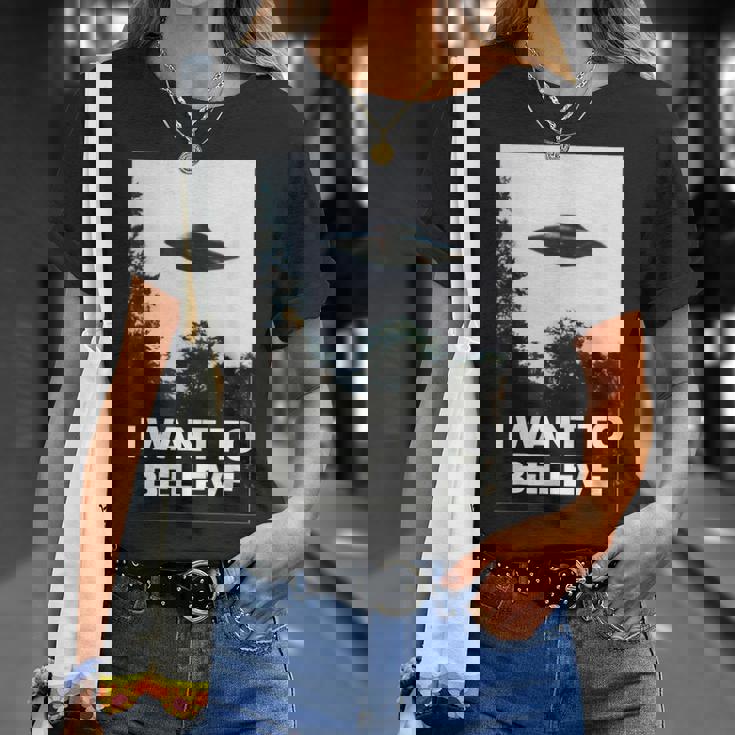 エイリアン Ufo ハンターシャツ I Want To Believe Tシャツ 彼女への贈り物