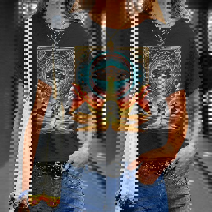 エジプトufo古代スターゲート Egypt Ufo Ancienttargate Tシャツ 彼女への贈り物