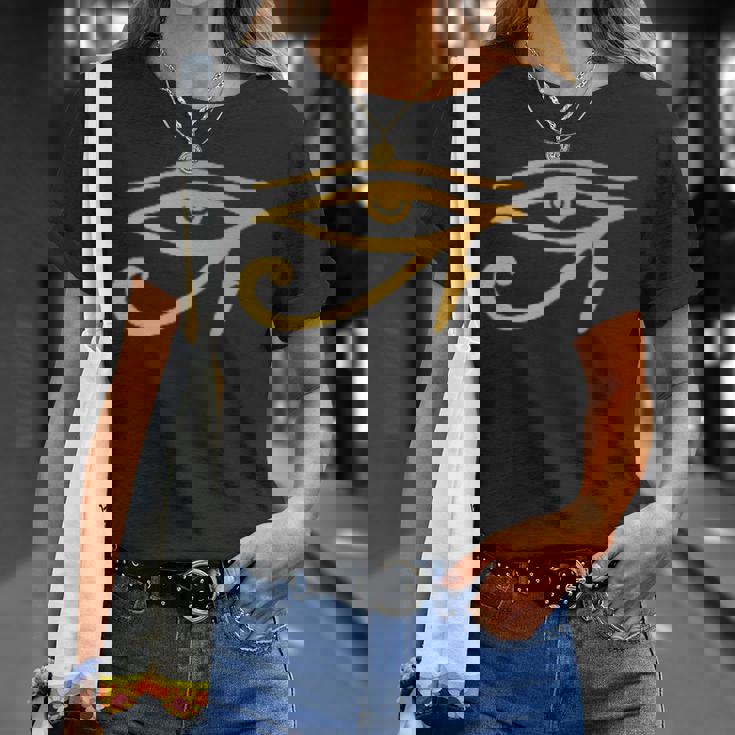 エジプトのラーの目 ホルスの目 Tシャツ 彼女への贈り物