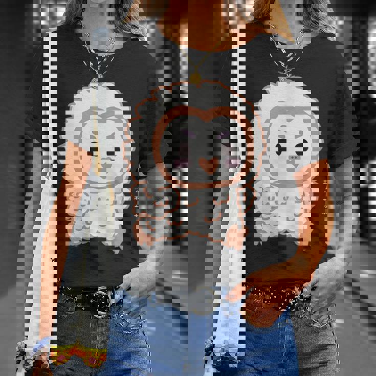 エッホエッホ 一生懸命に走るフクロウの赤ちゃん イラスト Tシャツ 彼女への贈り物