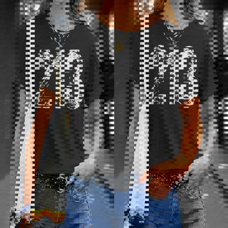 エリアコード 213 ロサンゼルス カリフォルニア La エリアコード Ca 213 Tシャツ 彼女への贈り物