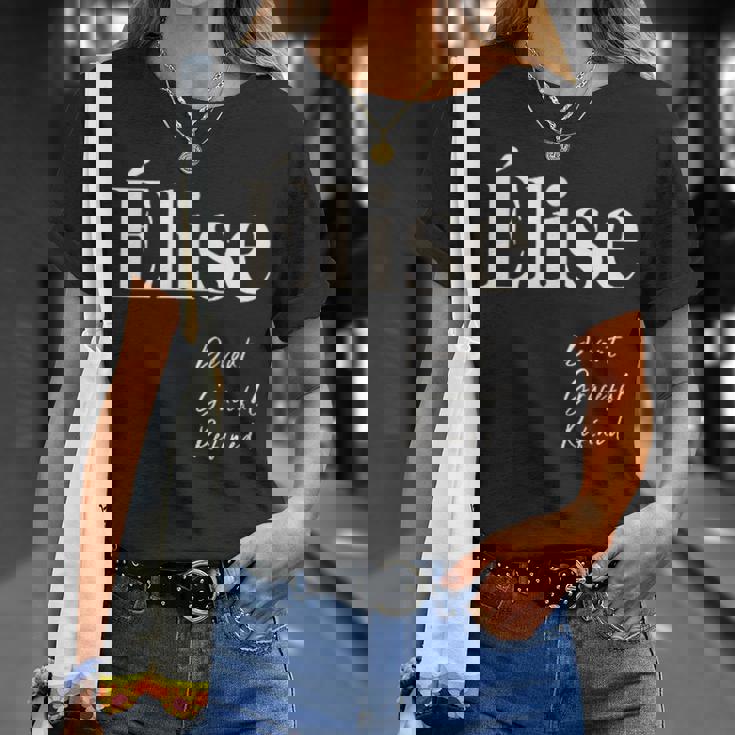 エリーゼ 威厳があり、優雅で洗練された Tシャツ 彼女への贈り物