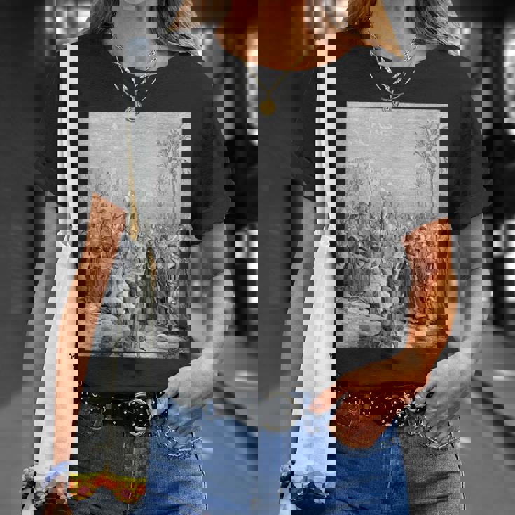 エルサレムへのイエスの参入 グスターヴ・ドーレ聖書芸術 Tシャツ 彼女への贈り物